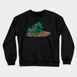 Step into Sustainability with Our Cartoon Style Sneaker Crewneck Sweatshirt